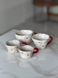 Red handle mug