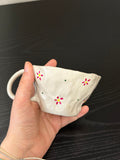 Purple flowers mug